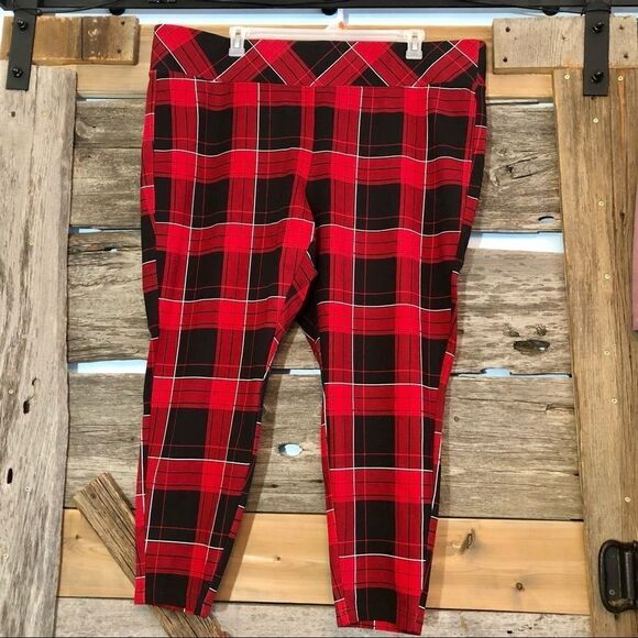 TORRID NWOT plaid skinny leg pant plus size 4X - Picture 4 of 5